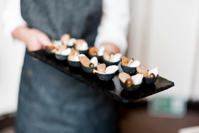 Waiter tray canapes | Kelly Chandler Consulting