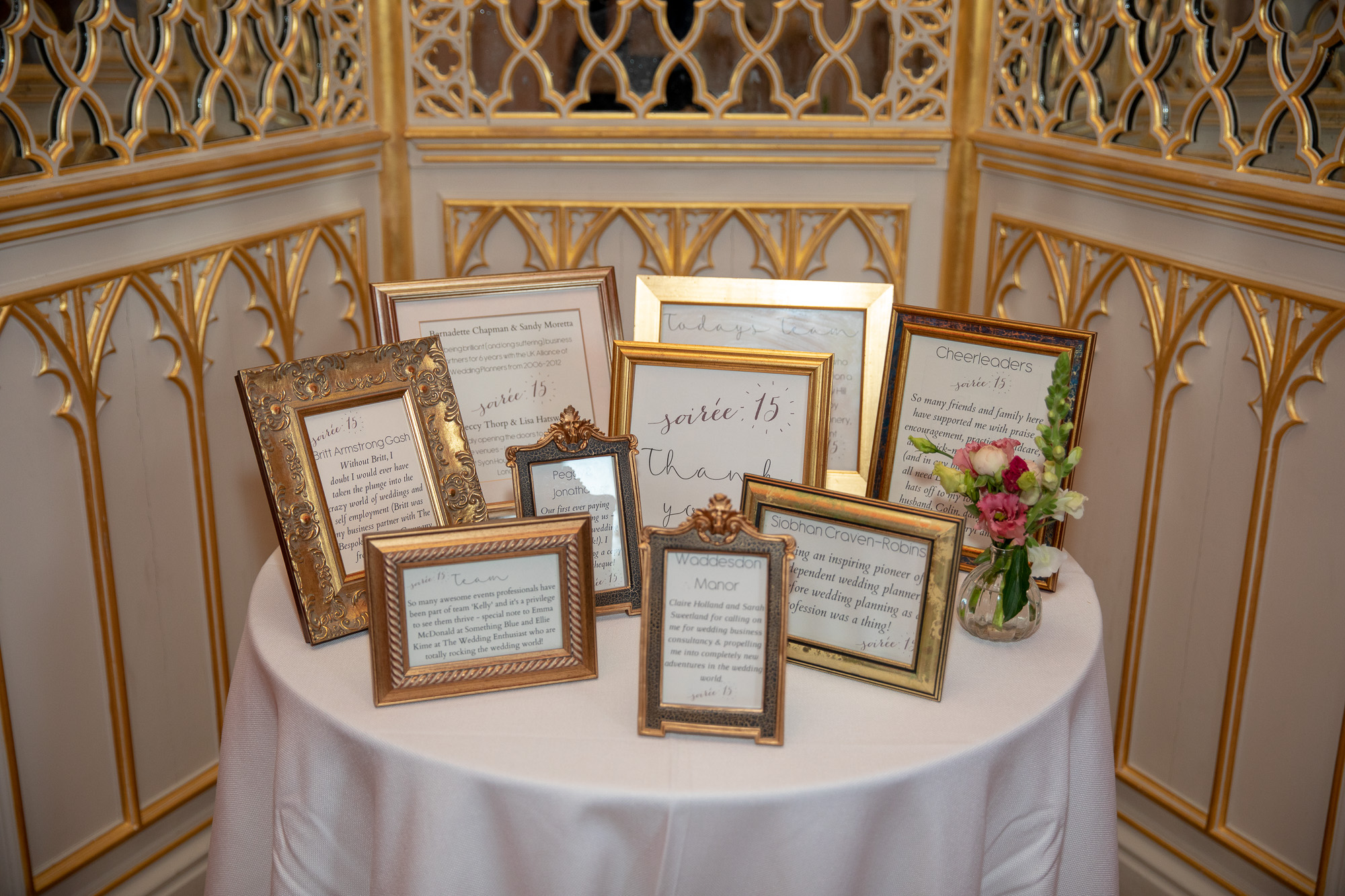 Messages framed and layed out on a round table | Kelly Chandler Consulting
