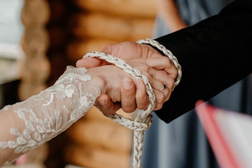 Celebrant handfasting wedding ceremony law